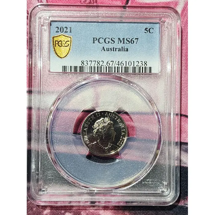 2021 PCGS 5c MS67