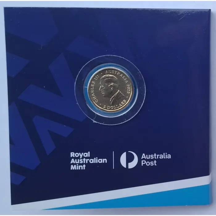 2025 $2 Australian Open Men's + Women's Privy Coin Set (Blue/ Light Blue)