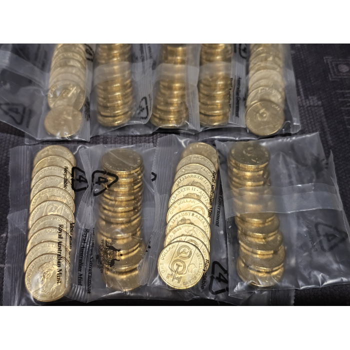 2020 Australian Qantas Centenary 100 $1 Coins RAM Bag (10 Coins) 
