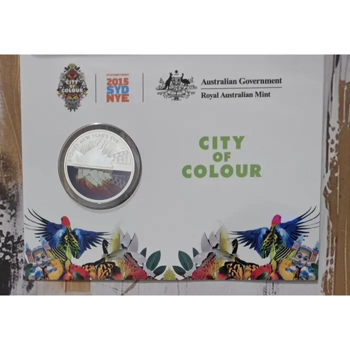 2016 $1 Coloured Fine Silver Sydney New Year's Eve