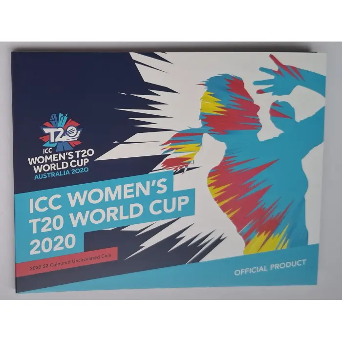2020 $2 ICC Women's T20 World Cup Coin in Folder
