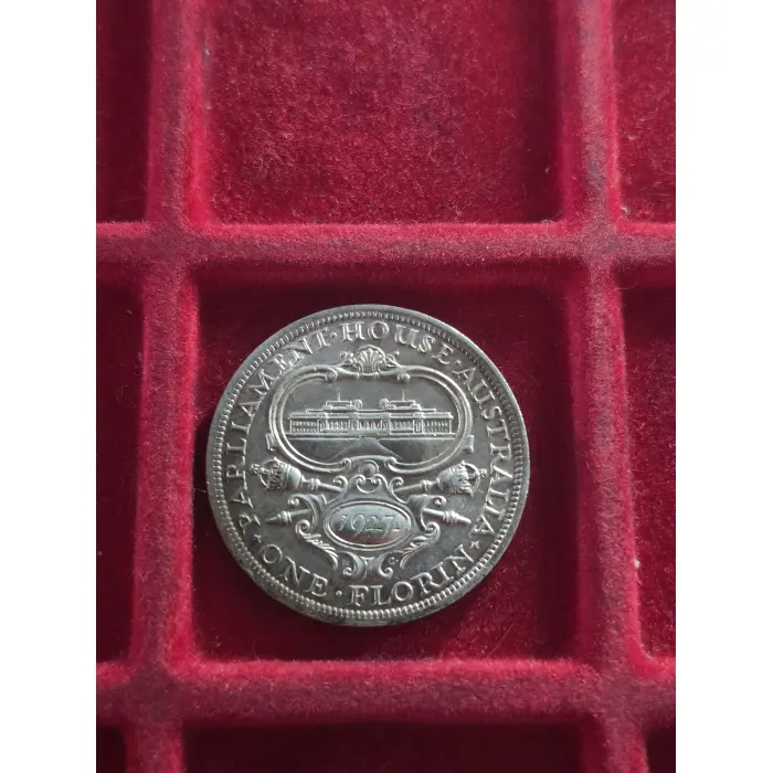 1927 PARLIAMENT HOUSE FLORIN 