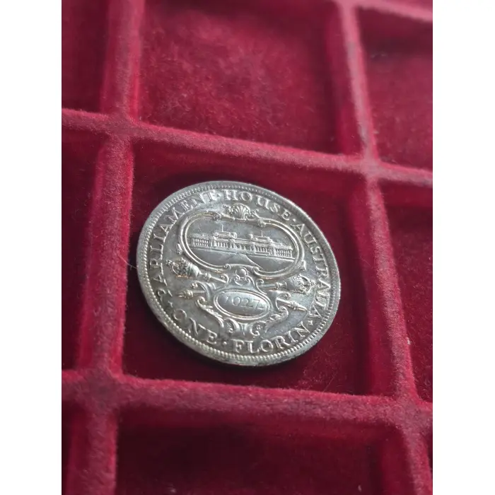 1927 PARLIAMENT HOUSE FLORIN 