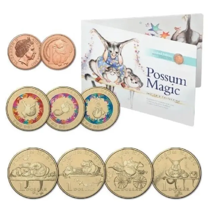 2017 $2 Possum Magic 8x UNC Coin Set