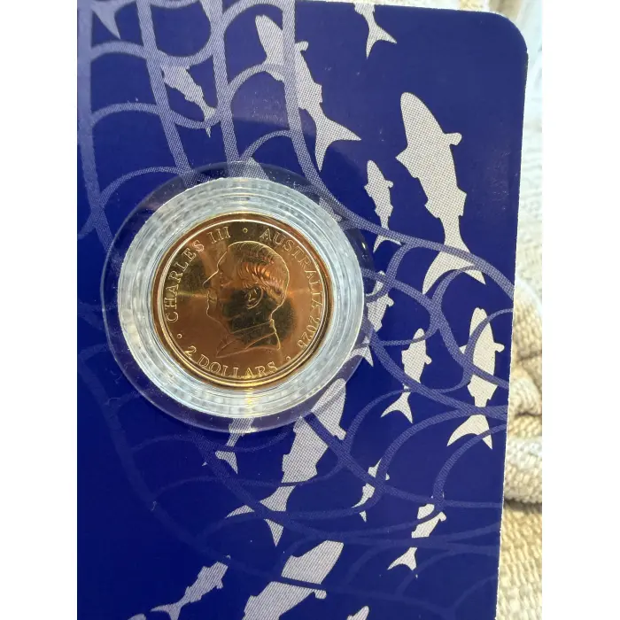 2025 $2 Torres Strait Islander Flag 'C' Mintmark Coloured Coin In Card