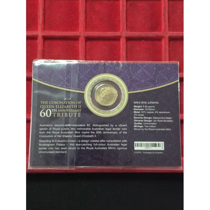 2013 $2 CORONATION UNC PNC