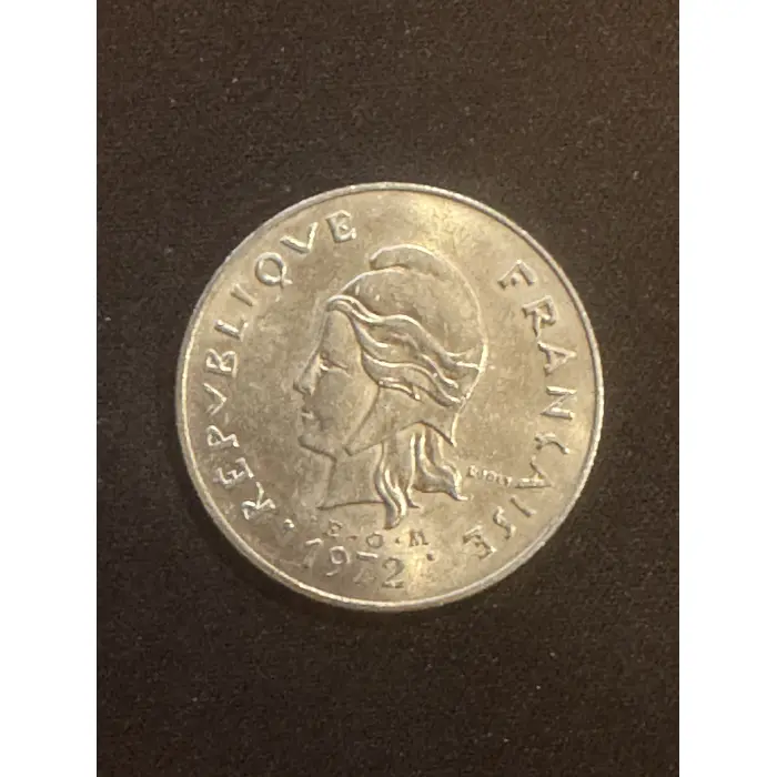 1972 New Caledonia 50 Francs Coin