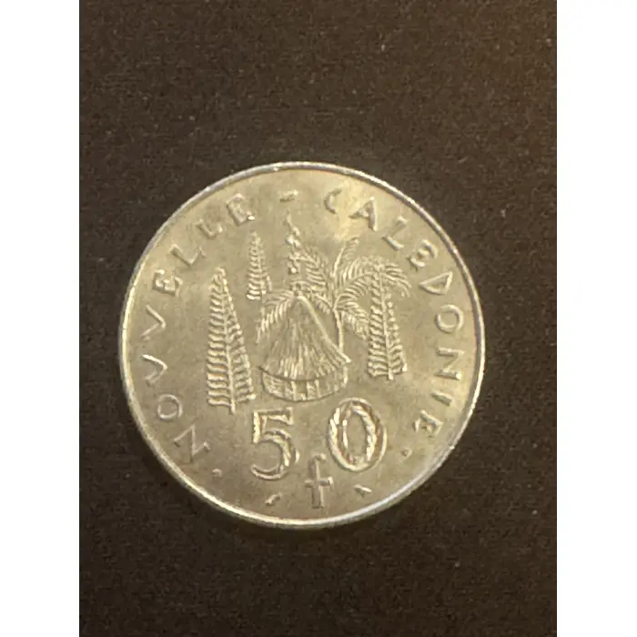 1972 New Caledonia 50 Francs Coin