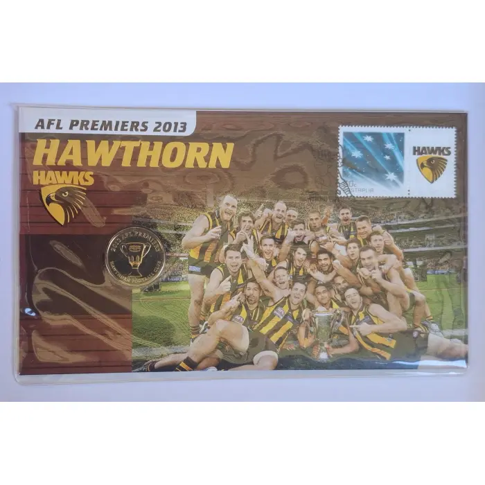 2013 $1 AFL Premiers- Hawthorn Hawks PNC