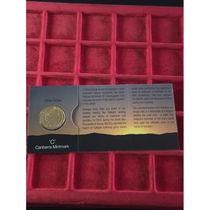 2005 C MINT MARK $1 GALLIPOLI COIN