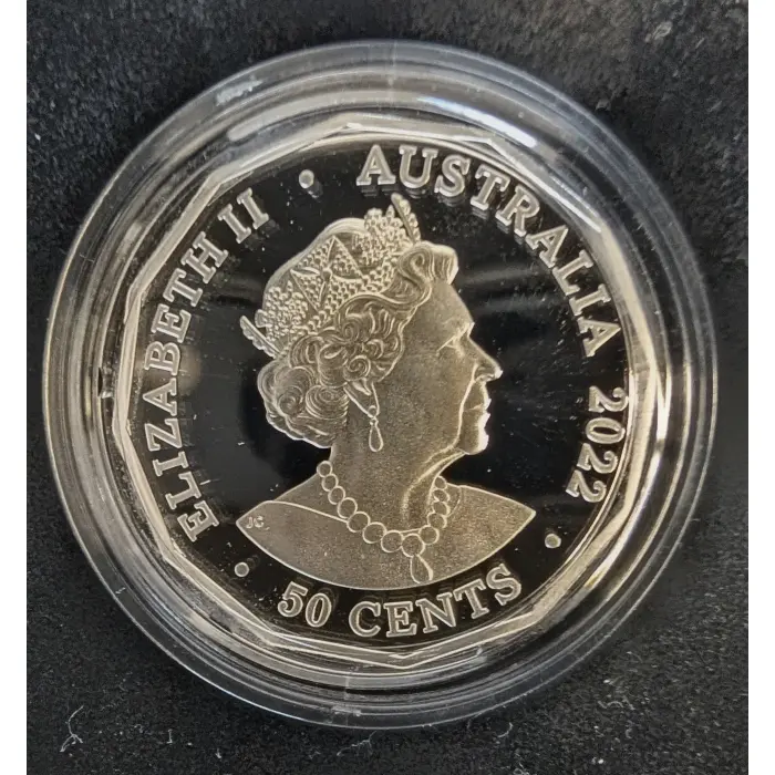 2022 50c Anniversary of Tamworth Gold Gilded Silver
