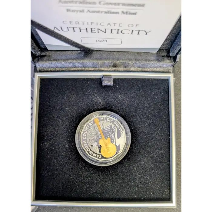 2022 50c Anniversary of Tamworth Gold Gilded Silver