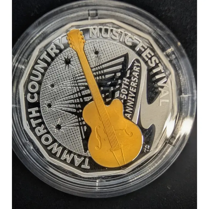 2022 50c Anniversary of Tamworth Gold Gilded Silver