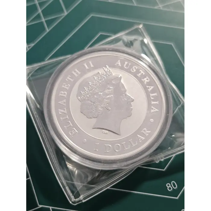 2012 Australian Kookaburra 1 oz silver, privy
