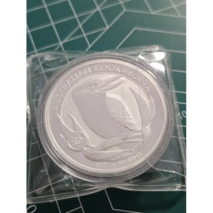 2012 Australian Kookaburra 1 oz silver, privy