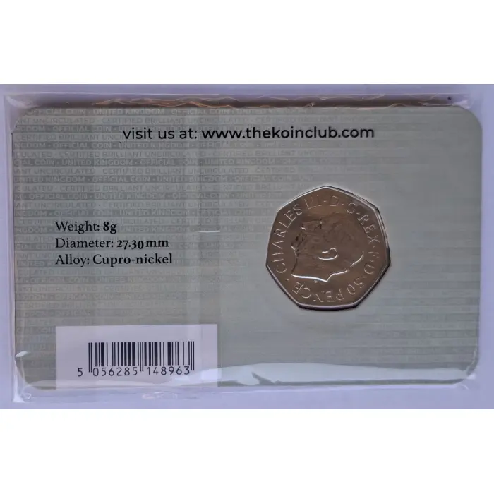 2022 50p Queen Elizabeth III Tribute Carded Coin