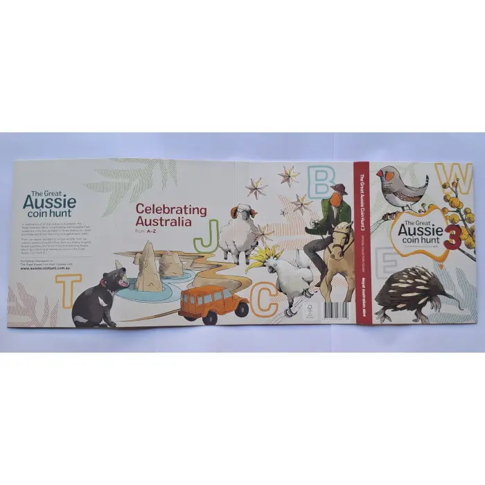 2022 $1 The Great Aussie Coin Hunt 3 Complete UNC 26-Coin Folder