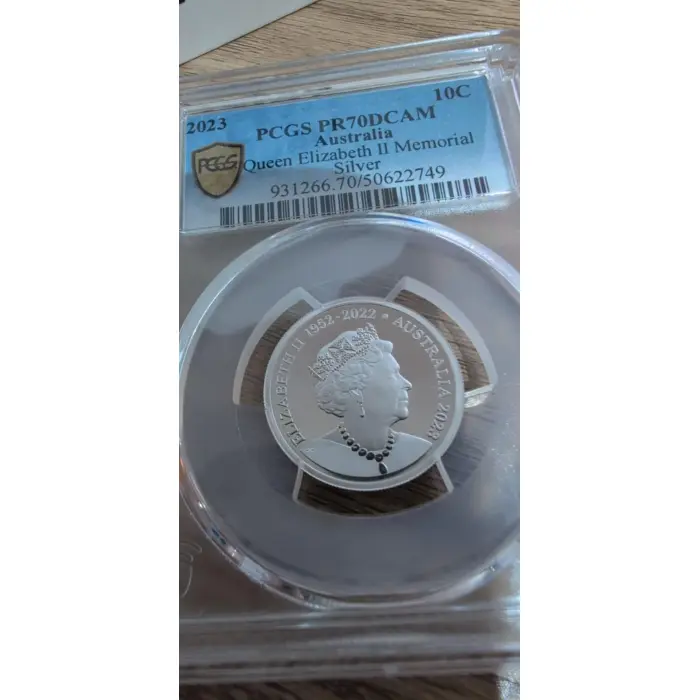 ***Top Pop***...   2023 PR70DCAM  10c - Silver Proof - Memorial Effigy