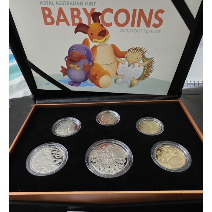 Royal Australian Mint Baby Coins 2021 Proof Year Set 