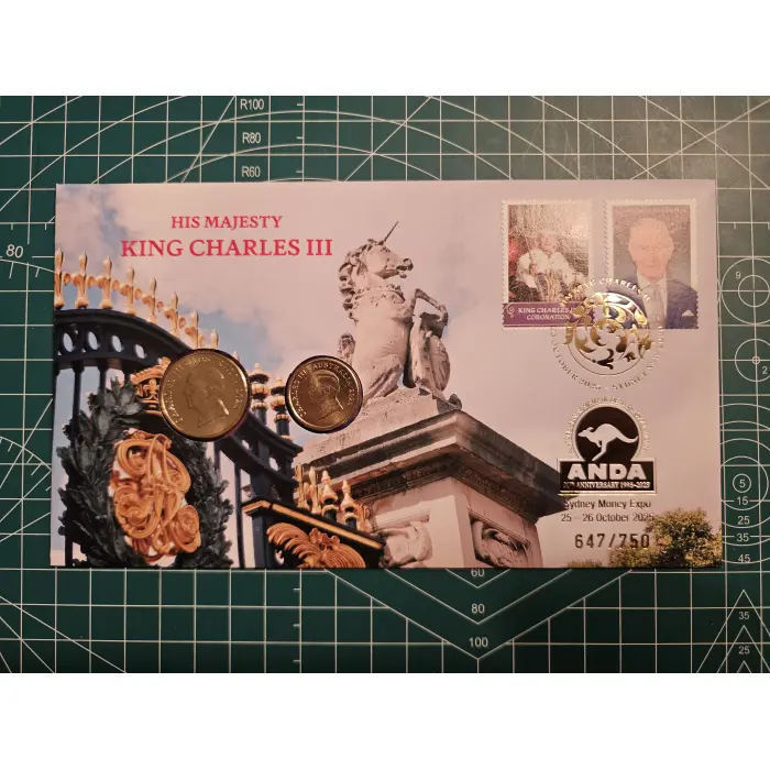 2025 Sydney money expo ANDA overprint pnc king Charles III 