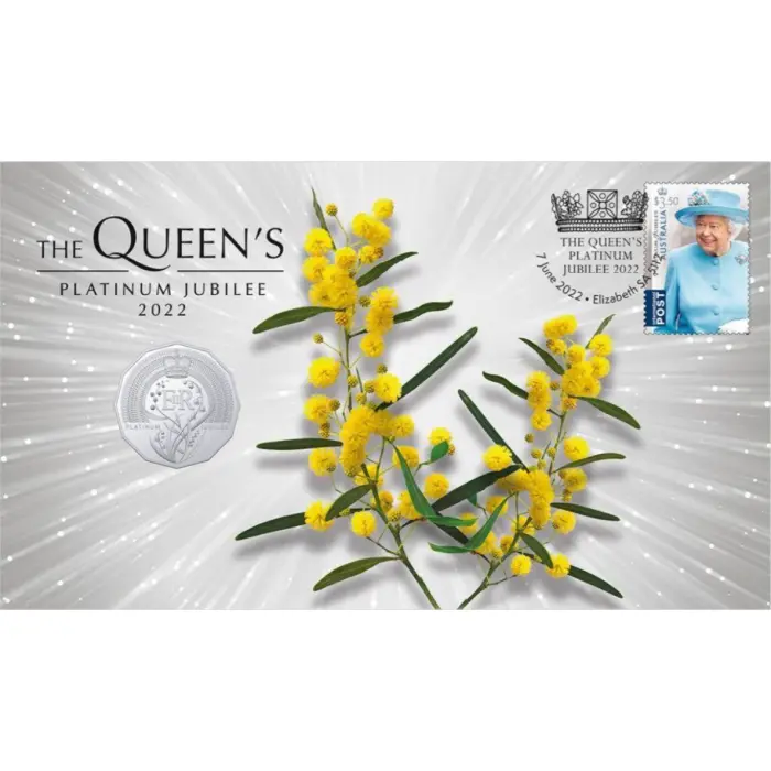  2022 50c  PNC COIN THE QUEEN ELIZABETH II PLATINUM JUBILEE