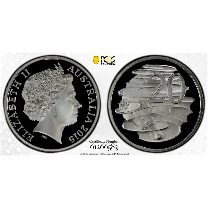 2015 20c Fine Silver PCGS PR69DCAM