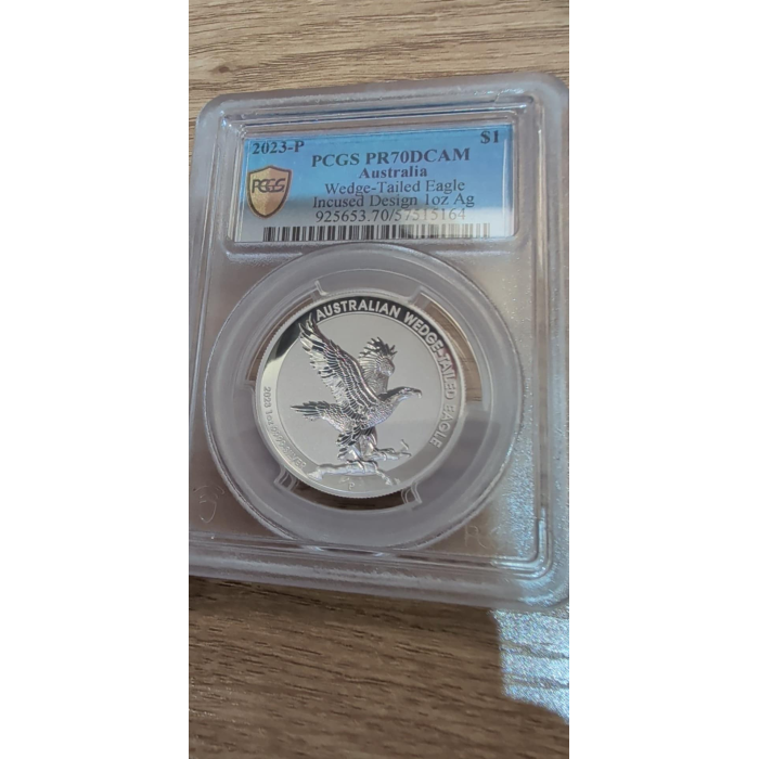 PERFECTION......      2023 $1   PR70DCAM   Wedge Tailed Eagle - Incused.    