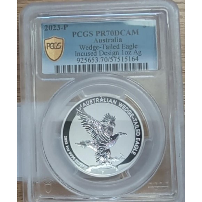 PERFECTION......      2023 $1   PR70DCAM   Wedge Tailed Eagle - Incused.    