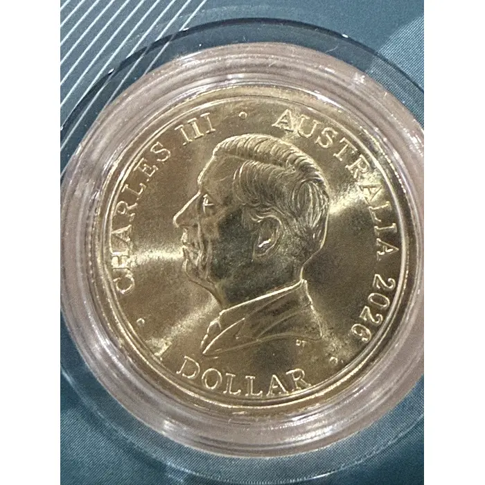 2026 Winter Paralympics $1 Coloured Coin on Card