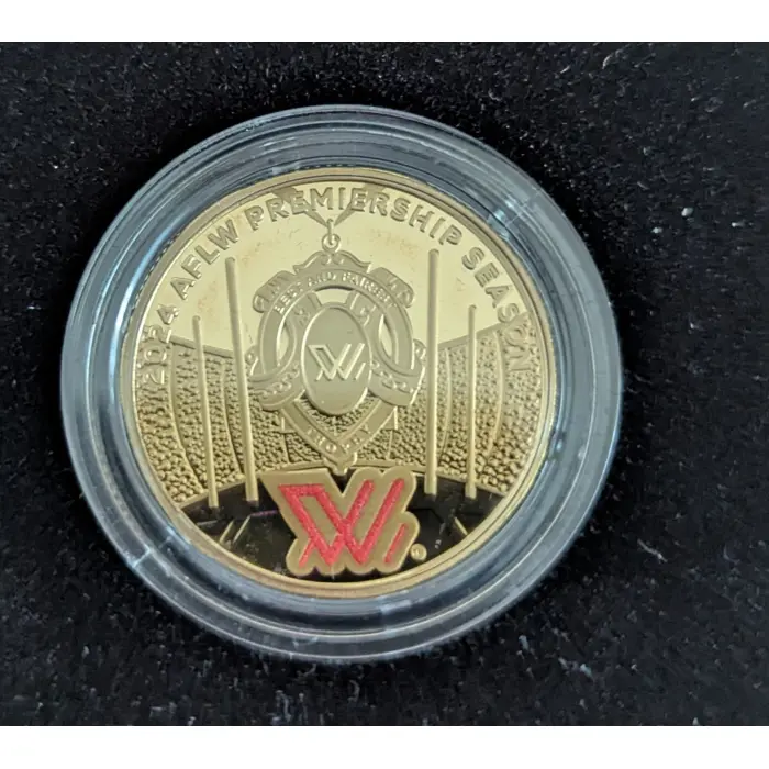 2024 RAM $1 AFL/AFLW Colour Proof 2 Coin Set Mintage Only 5000