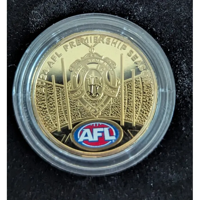 2024 RAM $1 AFL/AFLW Colour Proof 2 Coin Set Mintage Only 5000