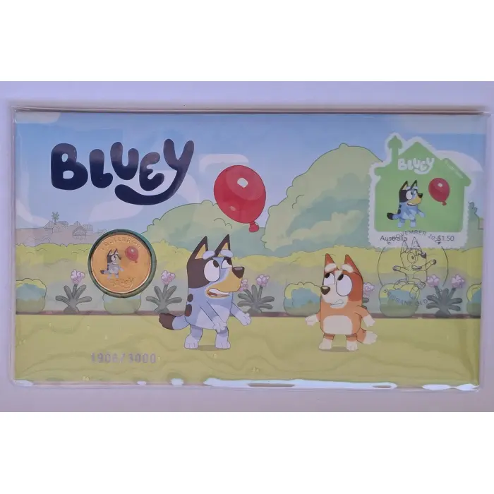 2024 $1 Coloured Bluey Limited Edition PNC