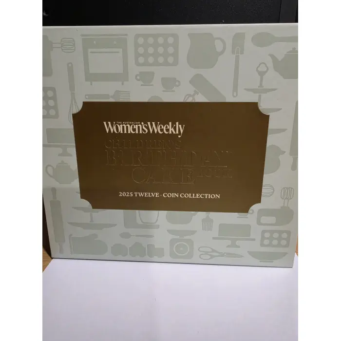 2025 Australian Woman's weekly Birthday Cake 12 coin premium recipe box.