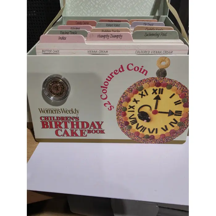 2025 Australian Woman's weekly Birthday Cake 12 coin premium recipe box.