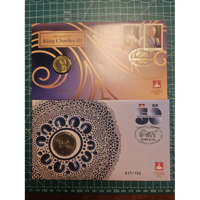 2024 Canberra stamp show pnc set of 5. Limited to 150 ea