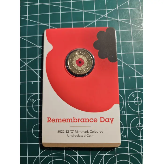 2022 remembrance red poppy $2-