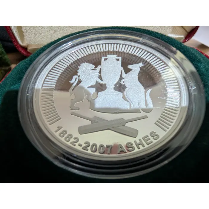 2007 The Ashes $5 Fine Silver Proof Coin