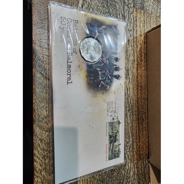 2018 Battles of Coral and Balmoral 50 Years PNC 50c