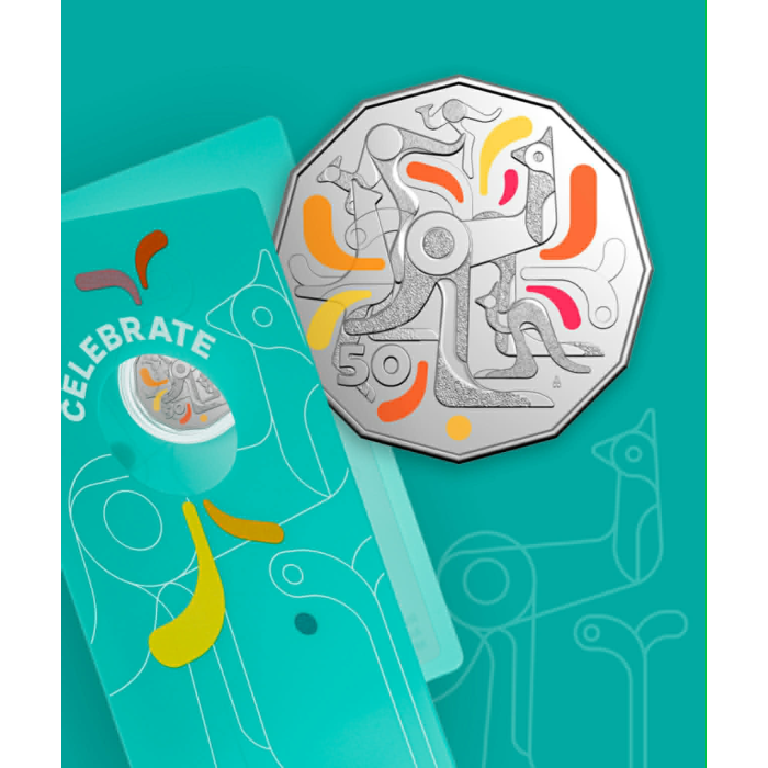 2026 50c Colorized Celebrations - Carded Coin
