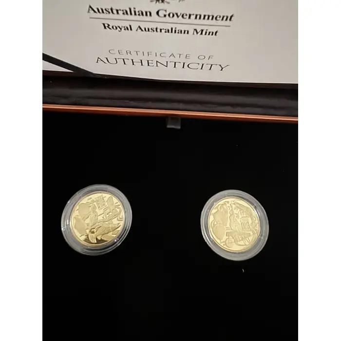 2025 Aussie Big Things 2 Two-Coin AlBr Proof   Set No. 4105 of  5000