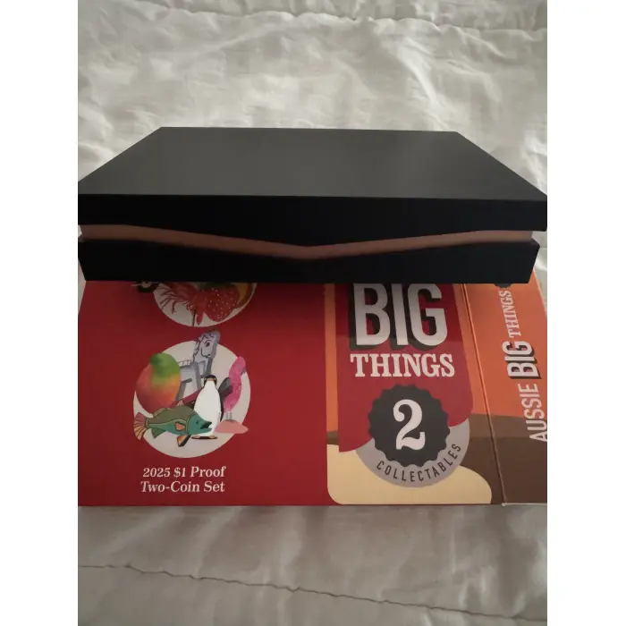 2025 Aussie Big Things 2 Two-Coin AlBr Proof   Set No. 4105 of  5000