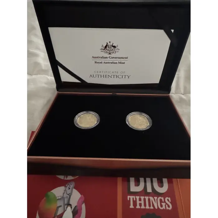 2025 Aussie Big Things 2 Two-Coin AlBr Proof   Set No. 4105 of  5000