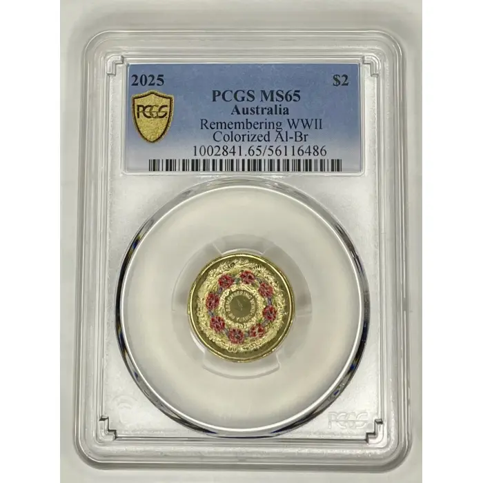 2025 $2 poppy wreath PCGS MS65 