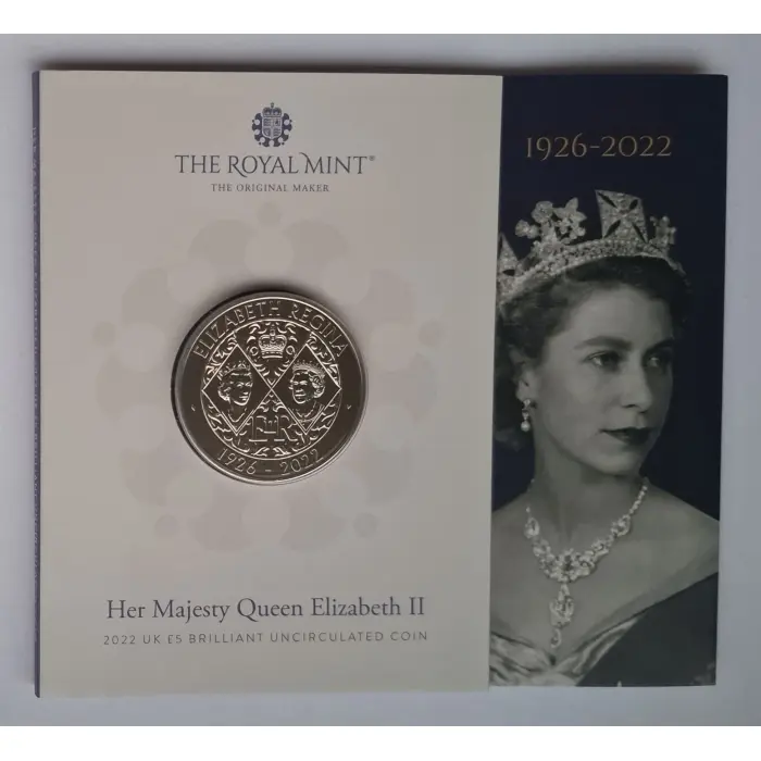 2022 £5 Queen Elizabeth III Tribute Carded Coin