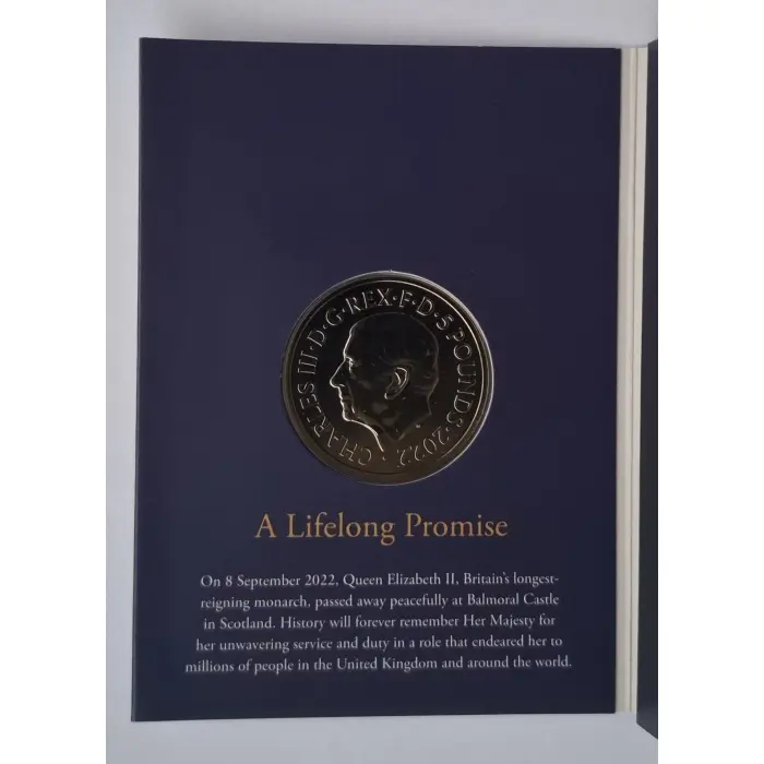 2022 £5 Queen Elizabeth III Tribute Carded Coin