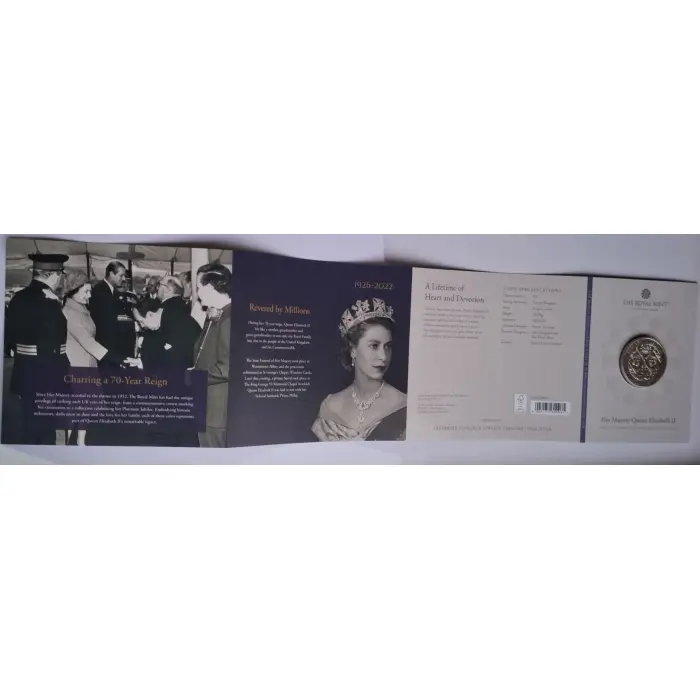 2022 £5 Queen Elizabeth III Tribute Carded Coin