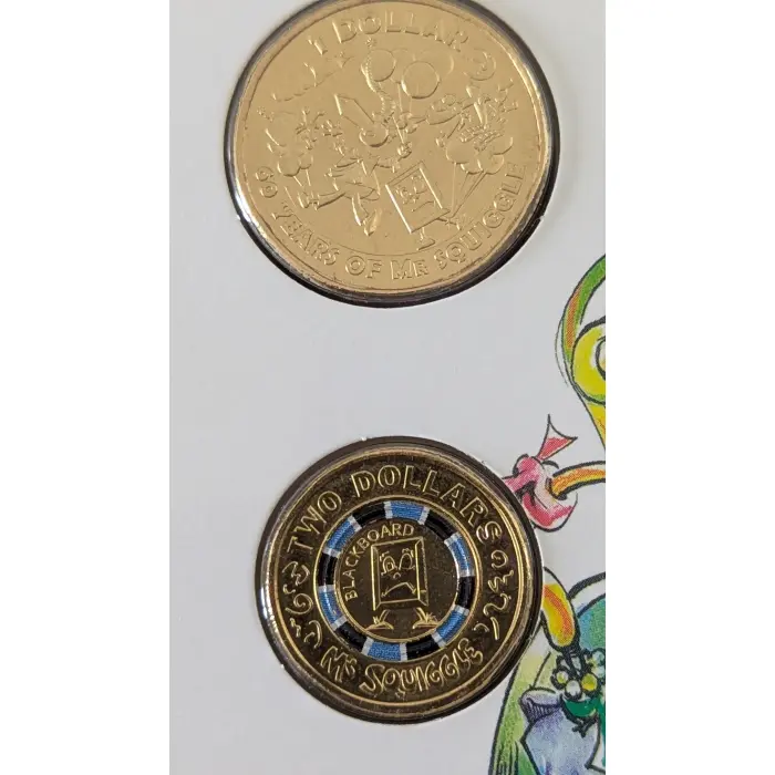 2019 Mr Squiggle & Friends 7-Coin Collection Folder