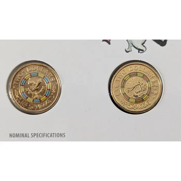 2019 Mr Squiggle & Friends 7-Coin Collection Folder