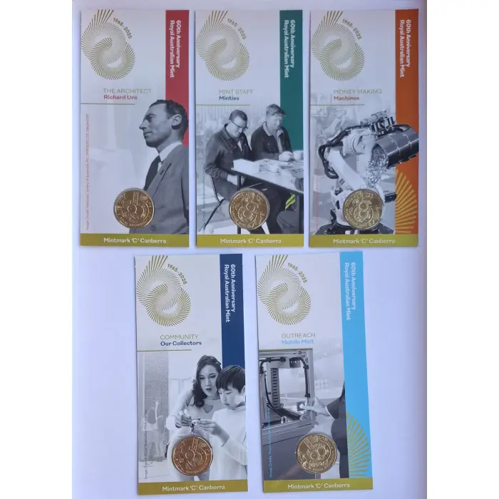 2025 $1 60th Anniversary of Royal Australian Mint- 'C' Counterstamp Set