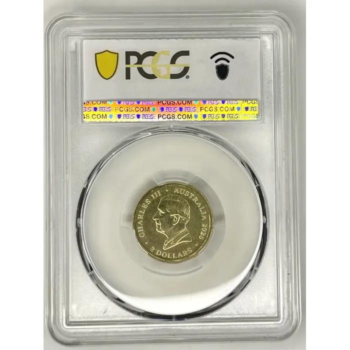 2025 C Mintmark $2 coloured poppy wreath PCGS MS68 